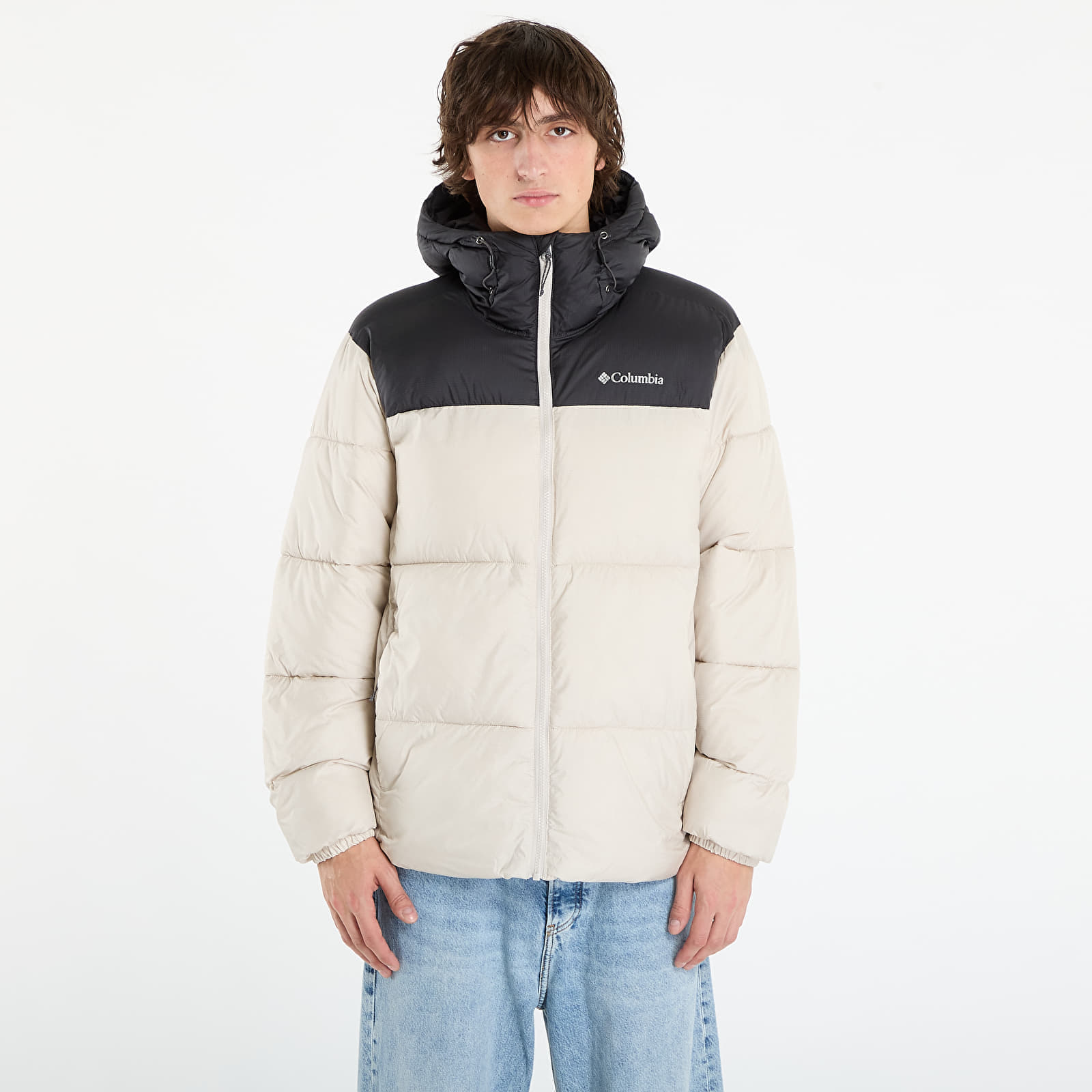 Jachetă Columbia Puffect™ II Hooded Jacket Dark Stone/ Shark M