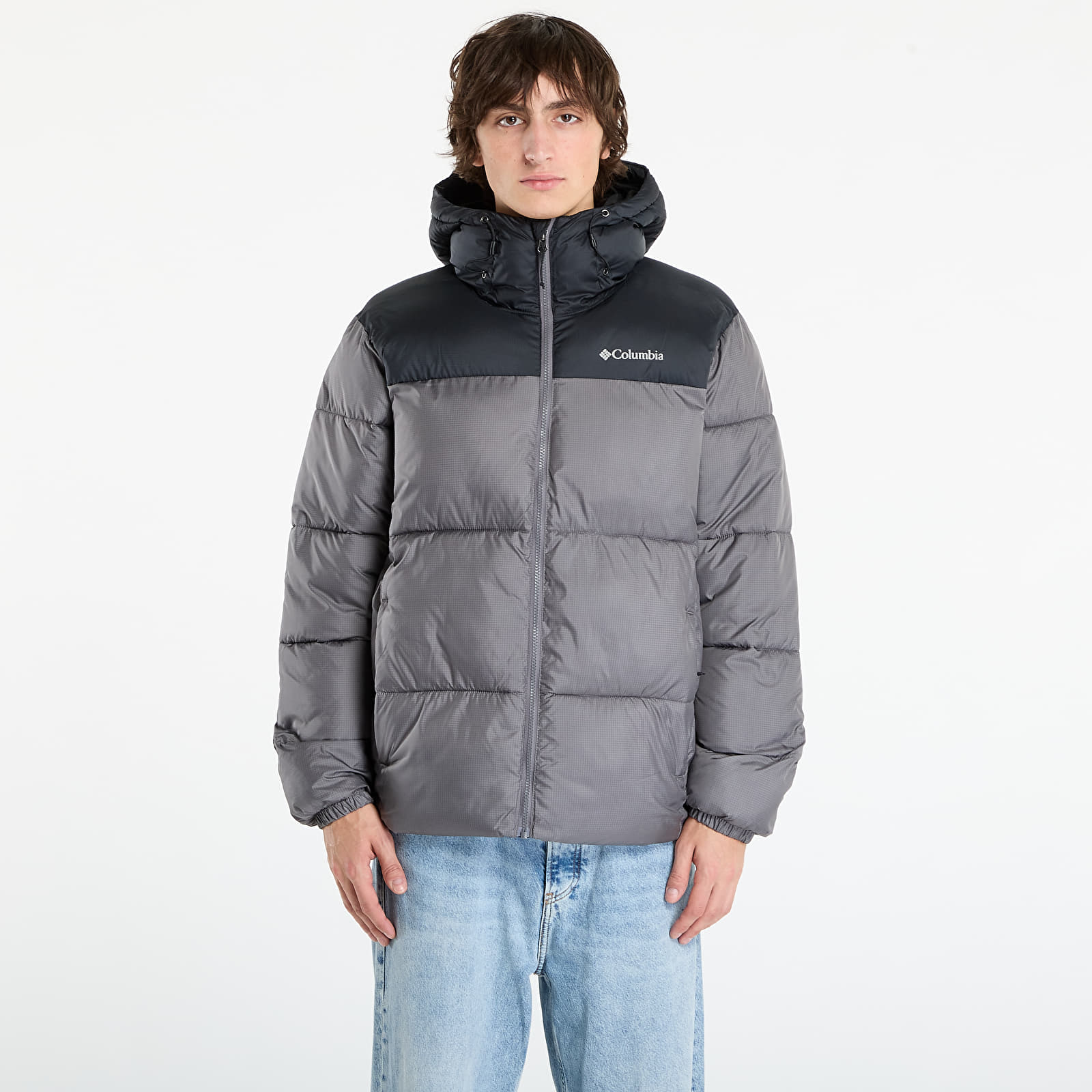 Jackets Columbia Puffect™ II Hooded Jacket City Grey/ Black