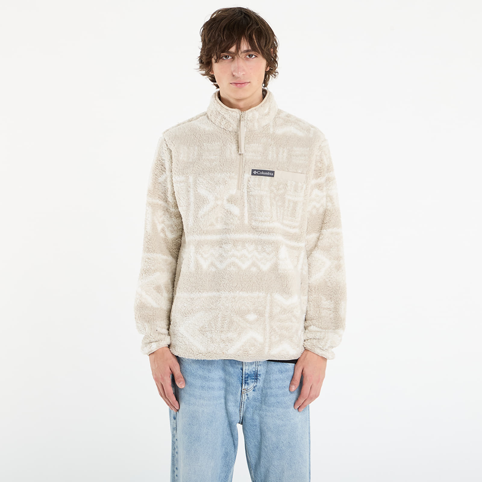 Hoodies für Männer Columbia Rugged Ridge™ High Pile Half Zip Dark Stone Deschutes Days