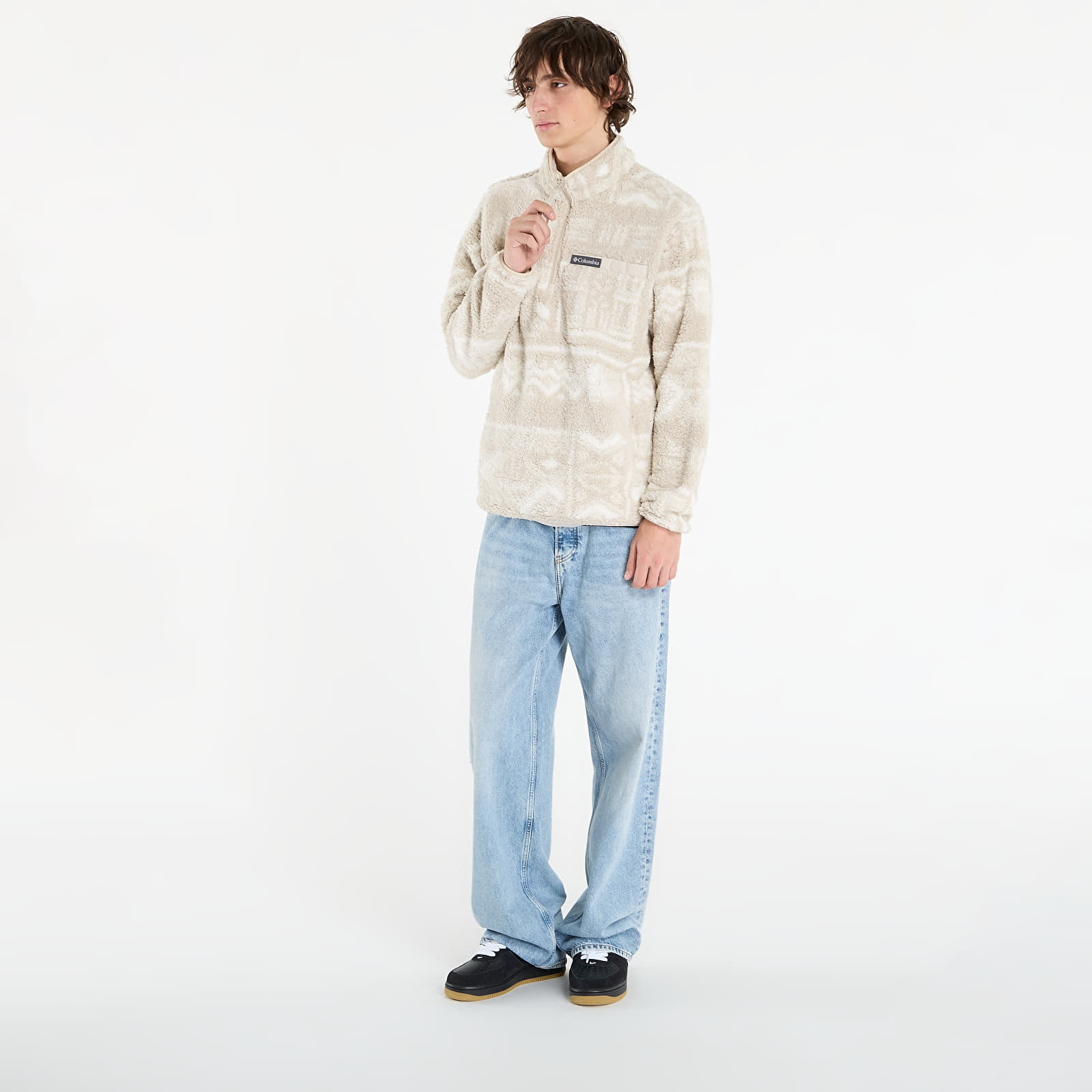Hoodies für Männer Columbia Rugged Ridge™ High Pile Half Zip Dark Stone Deschutes Days