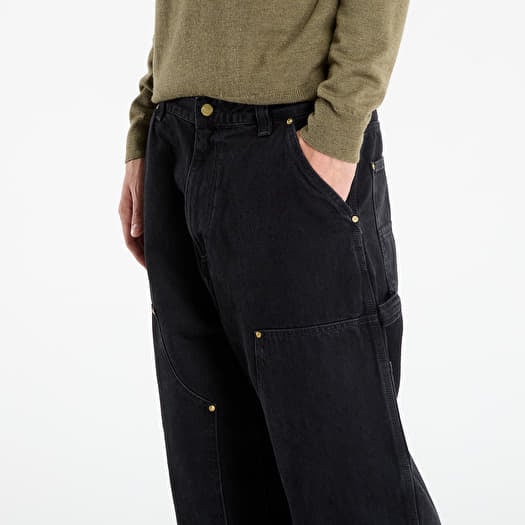 Pants Carhartt WIP Nash Double Knee Pant Black Stone Washed