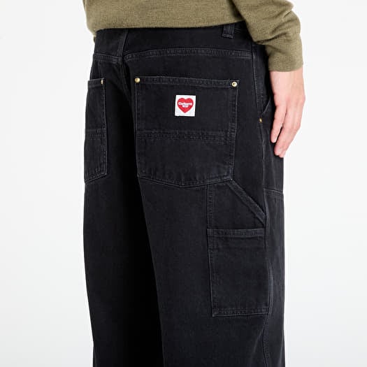 パンツ carhartt NASH DOUBLE KNEE PANT - Black Spodnie Carhartt WIP Nash Double Knee Pant Black Stone