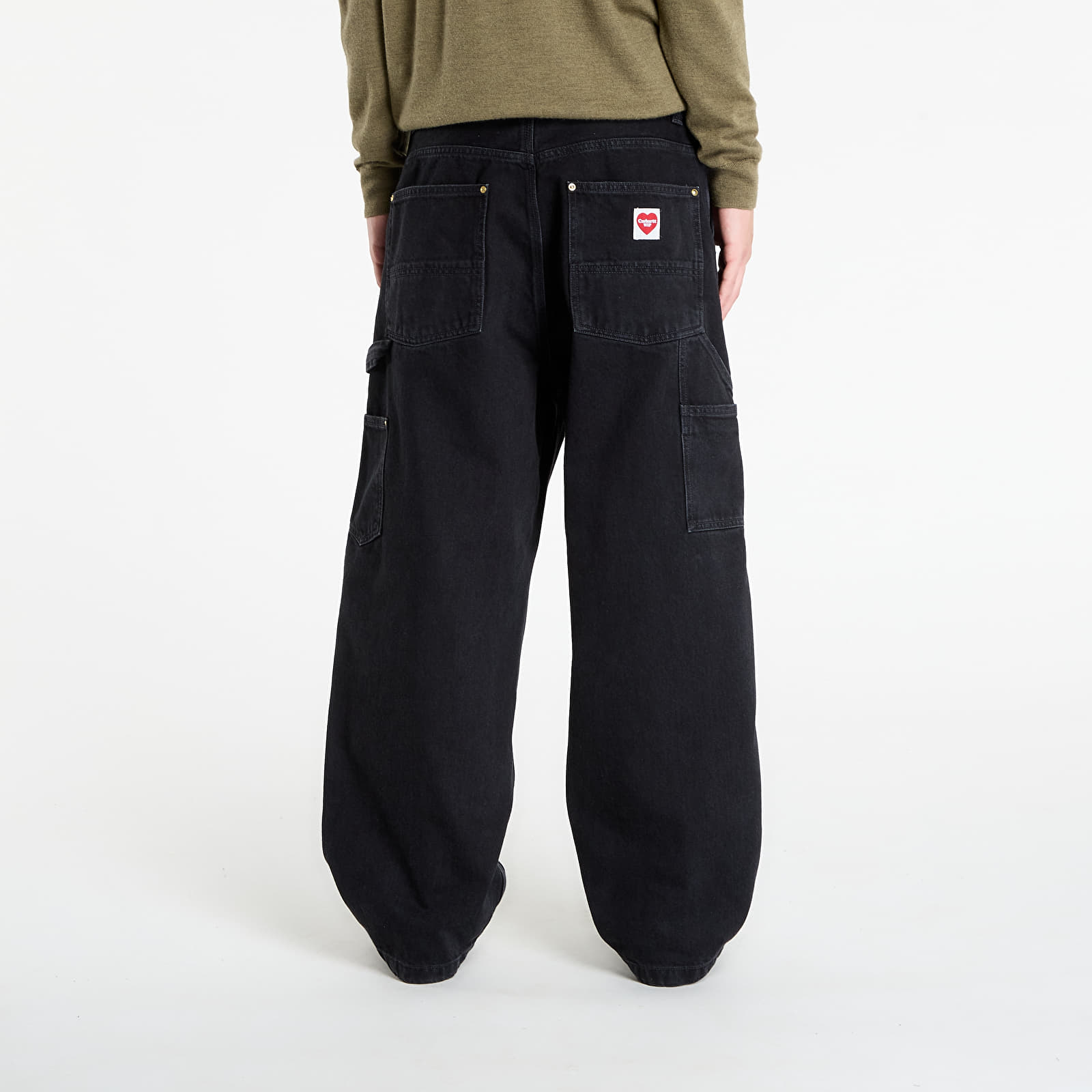 Pants Carhartt WIP Nash Double Knee Pant Black Stone Washed