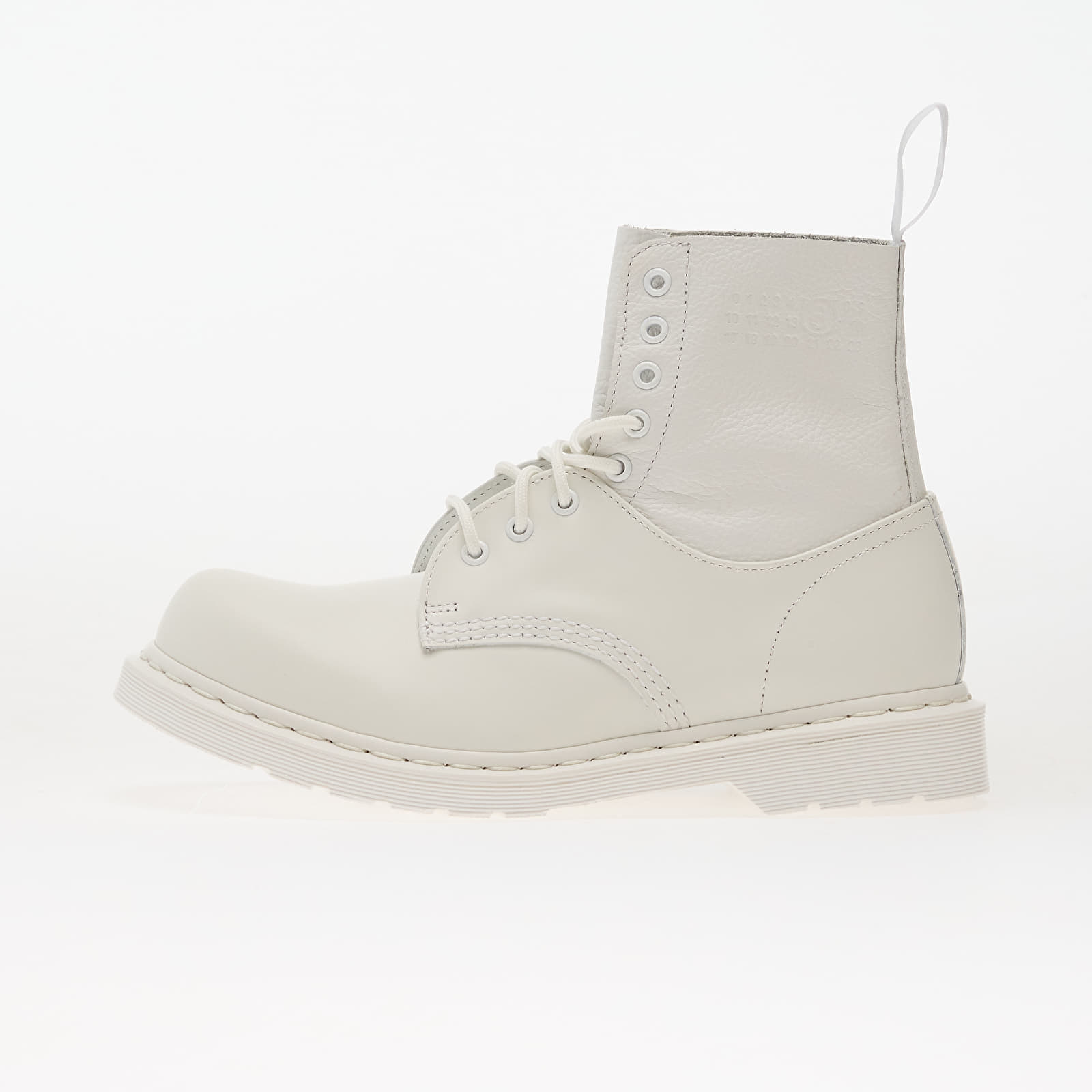 Herren Sneaker und Schuhe MM6 Maison Margiela x Dr. Martens 1460 Twist White/ Optical White