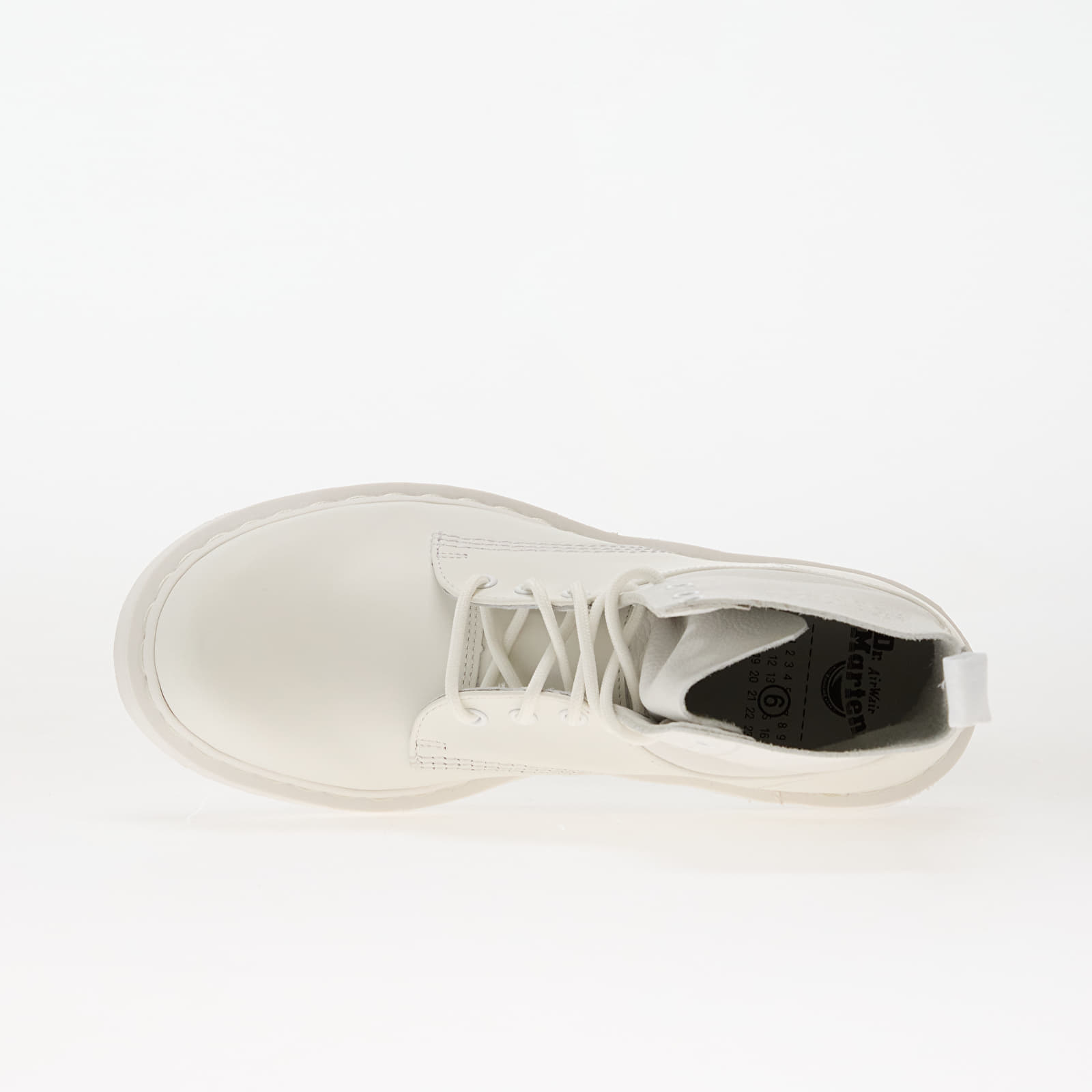 Herren Sneaker und Schuhe MM6 Maison Margiela x Dr. Martens 1460 Twist White/ Optical White
