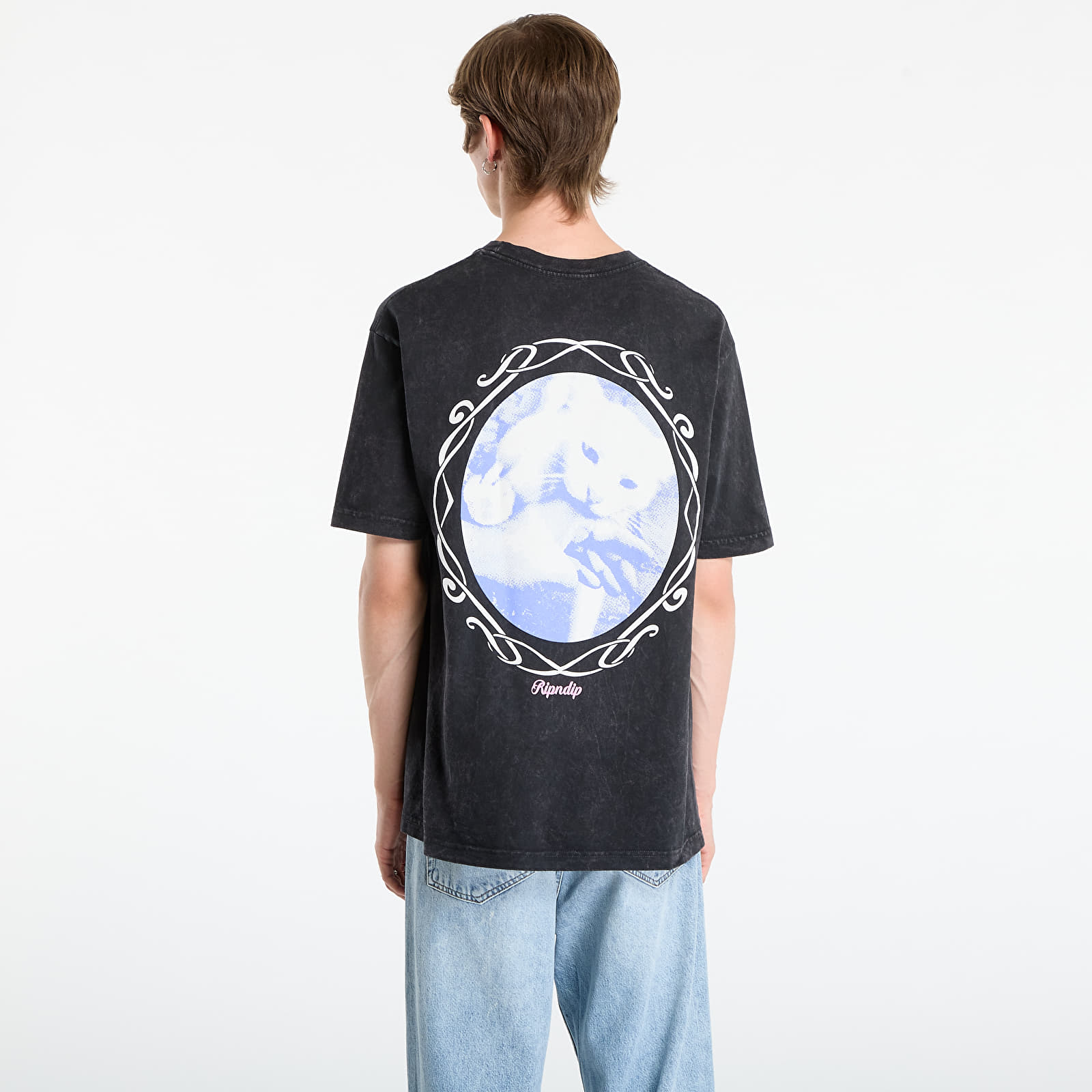 T-shirts RIPNDIP Memories Tee Black Vintage Wash