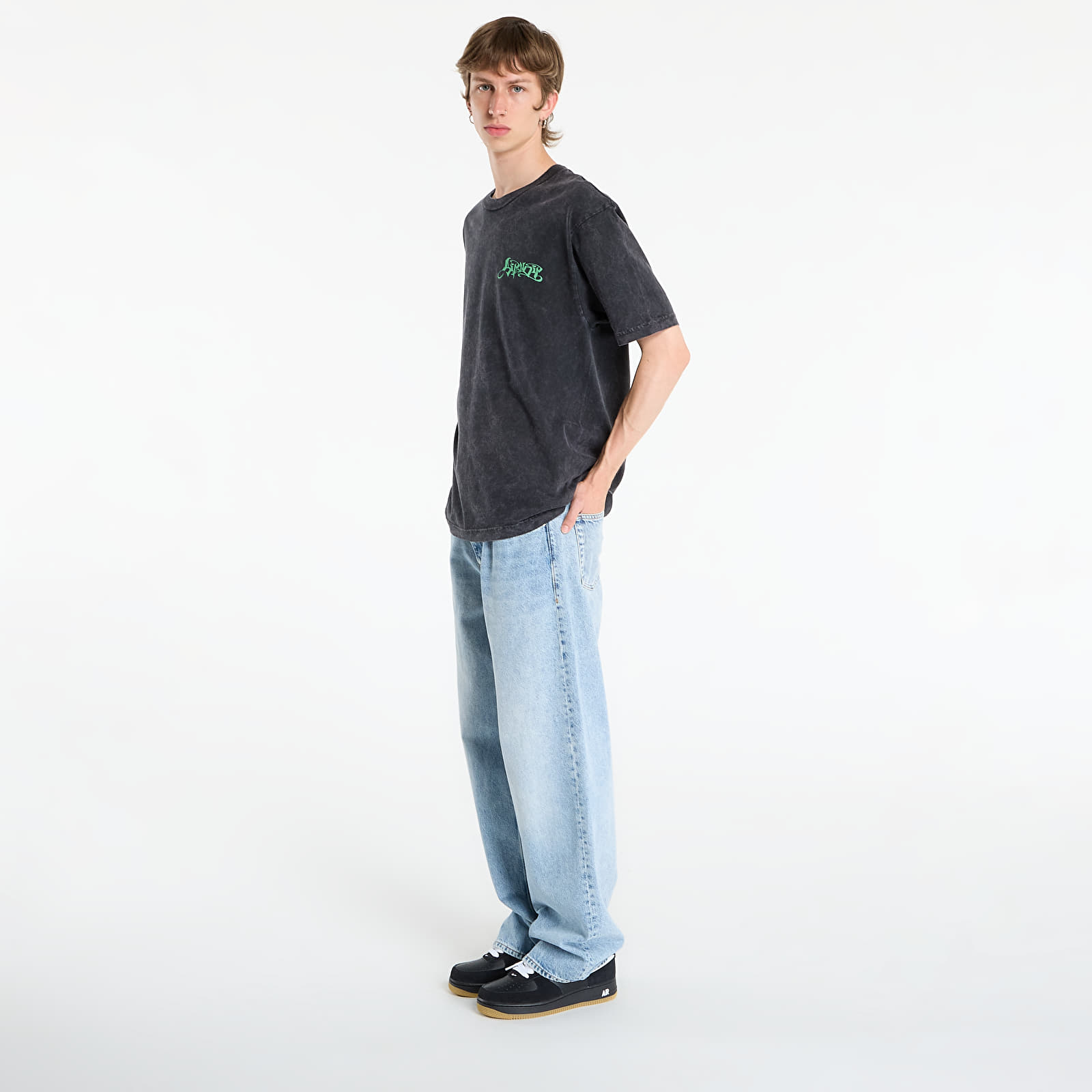 T-krekli RIPNDIP Squabble Up Tee Black Vintage Wash