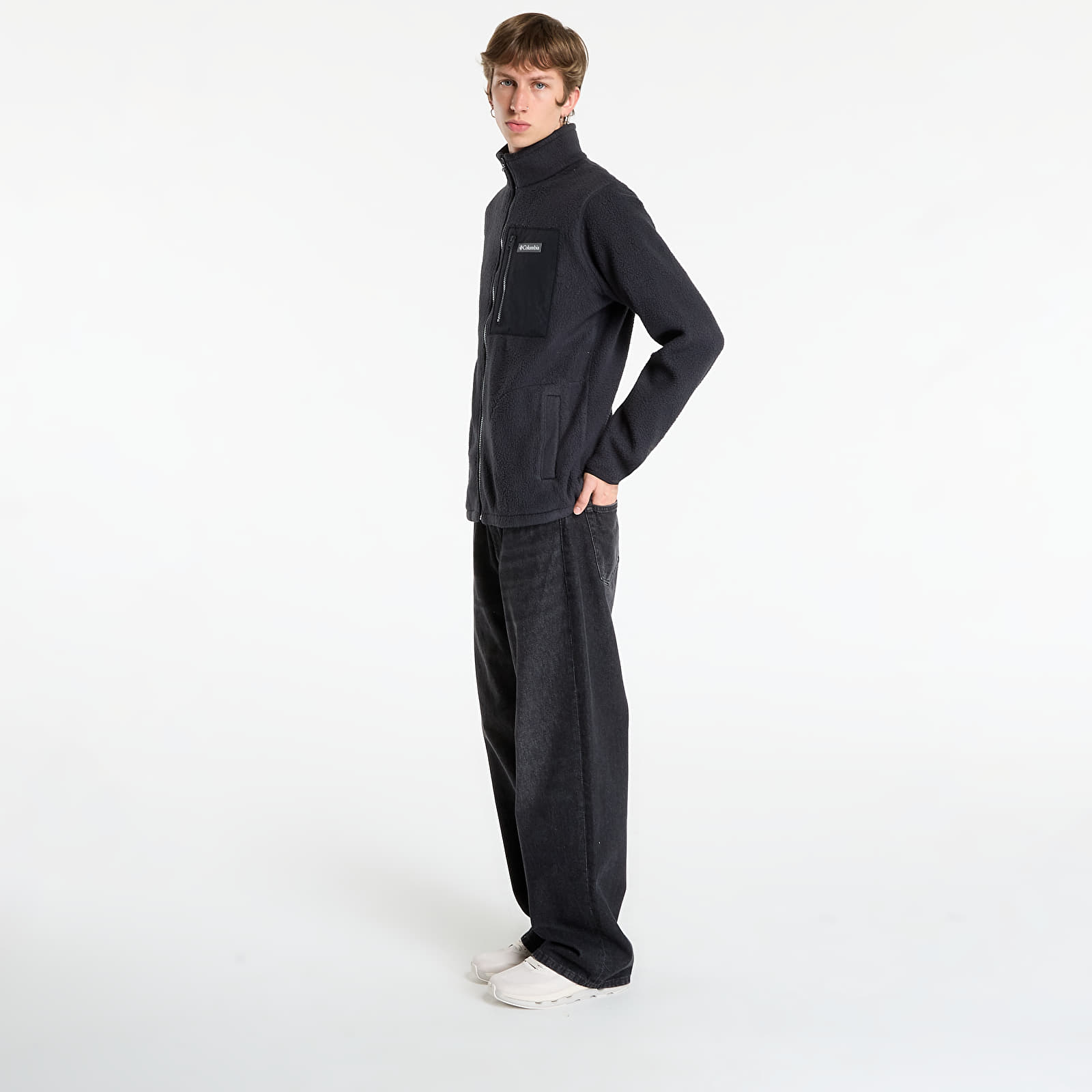 Hoodies and sweatshirts  Columbia Jasper Ridge™ Pebbled Full Zip Fleece Black