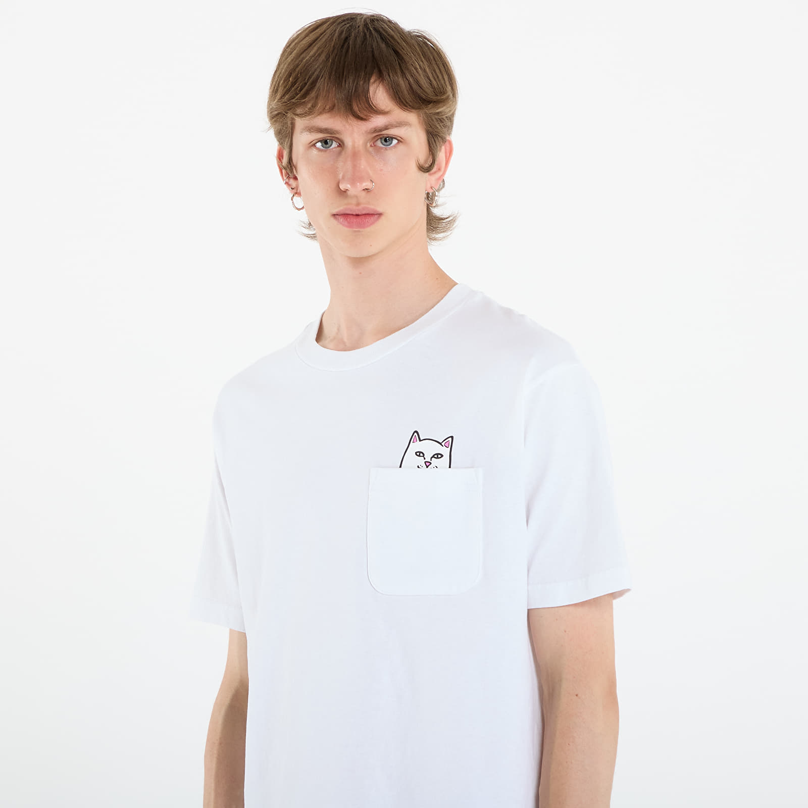 T-krekli RIPNDIP Lord Nermal Pocket Tee White