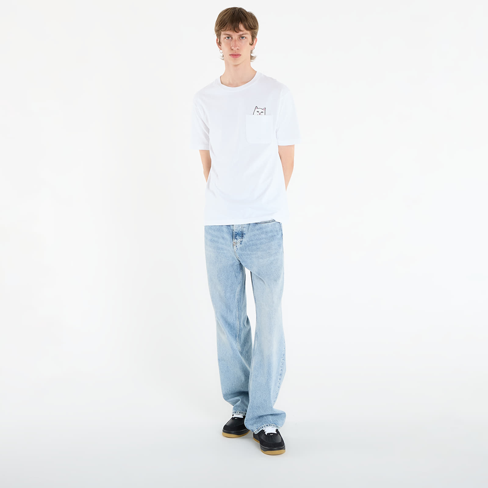 T-krekli RIPNDIP Lord Nermal Pocket Tee White