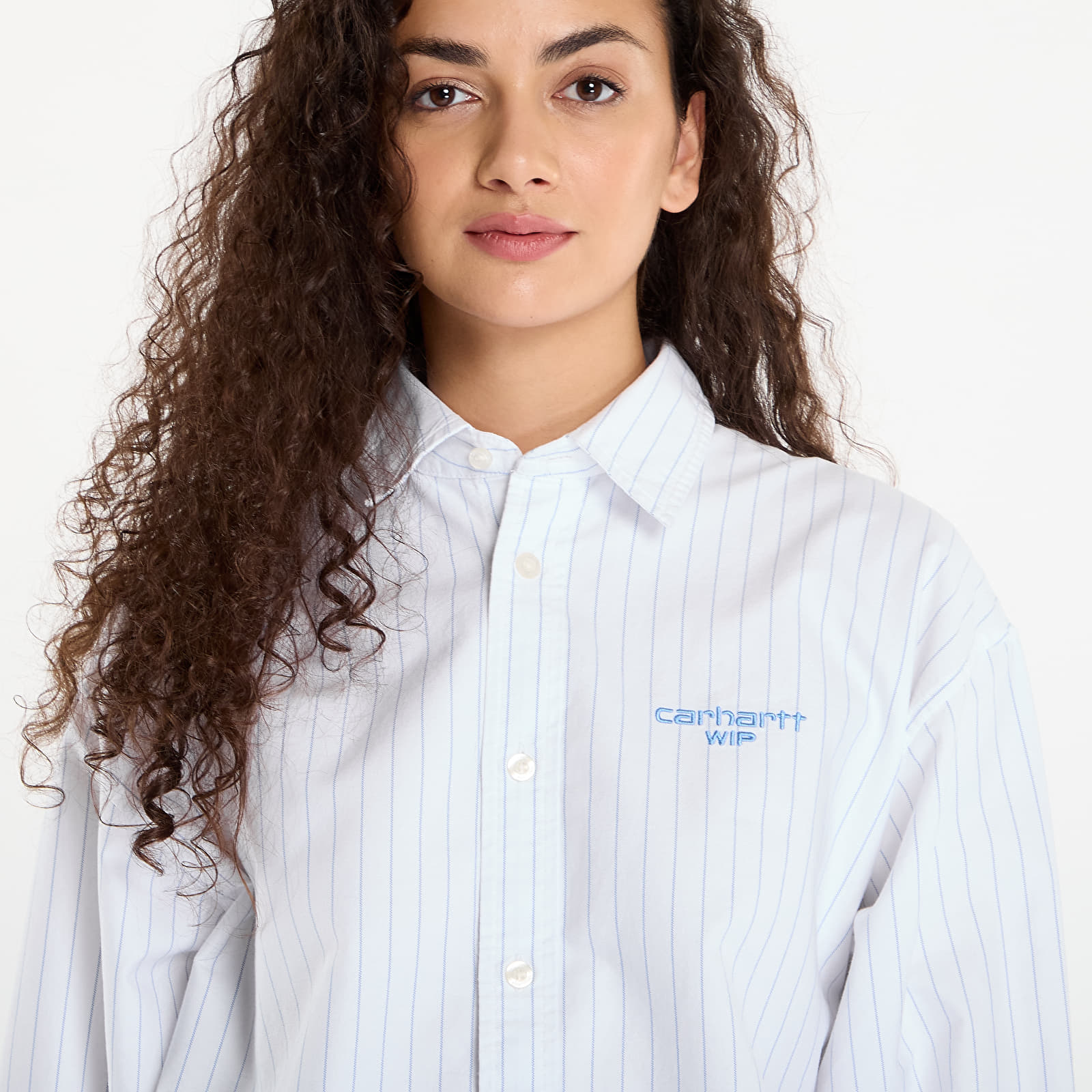 Košile Carhartt WIP W' L/S Cassel Shirt Cassel Stripe/ White/ Bleach
