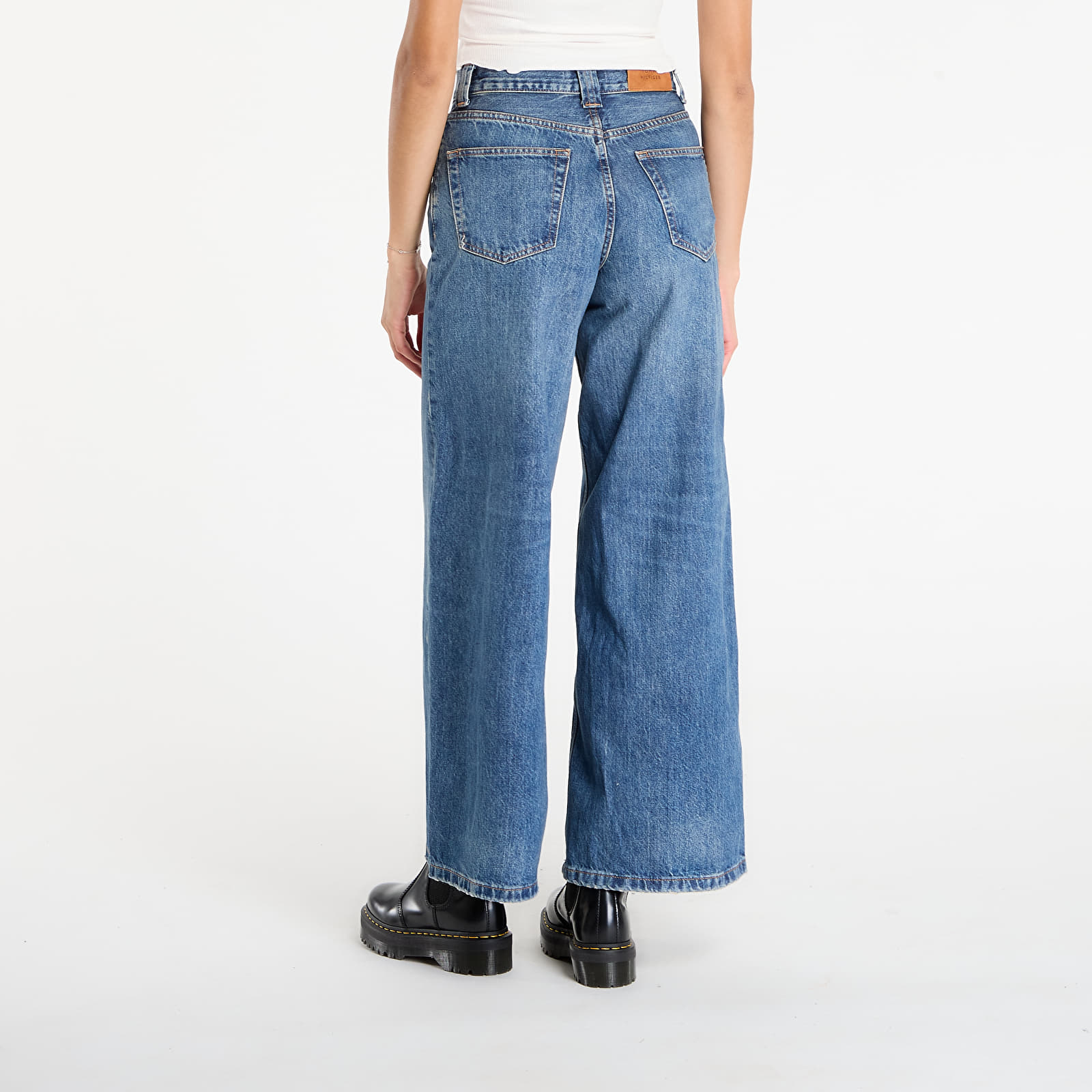 Calças de ganga para mulher Tommy Hilfiger 70'S High Rise Wide Leg Jeans Denim