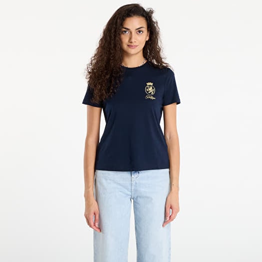 T-shirt Tommy Hilfiger TH Crest Embroidery Crew Neck T-Shirt Blue