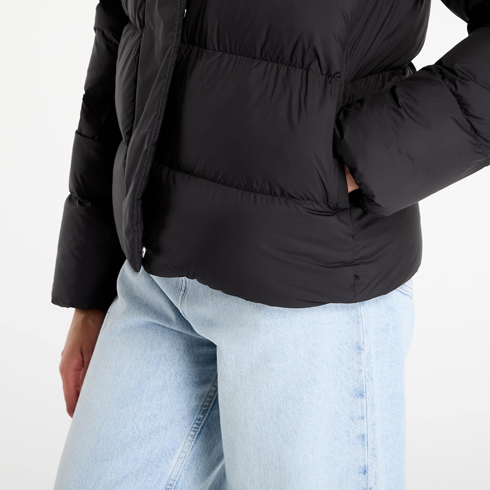 Jakker til kvinder Tommy Hilfiger Down Hooded Puffer Jacket Black
