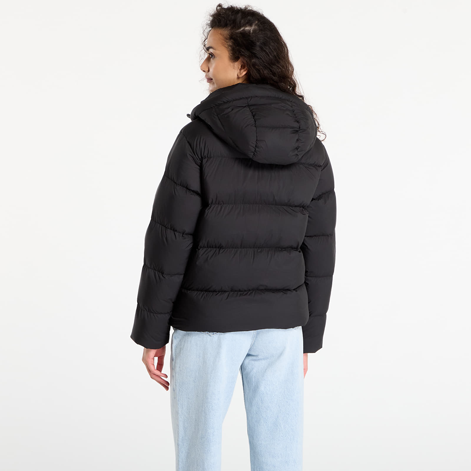 Jakker til kvinder Tommy Hilfiger Down Hooded Puffer Jacket Black