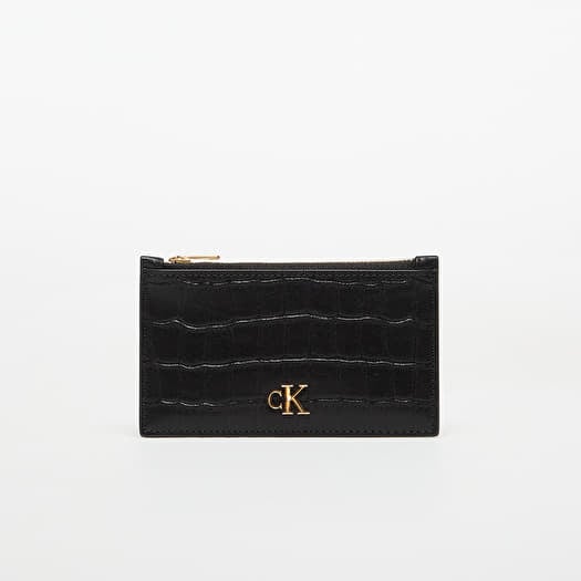 Wallet Calvin Klein Croc 6 Cc Cardcase Black
