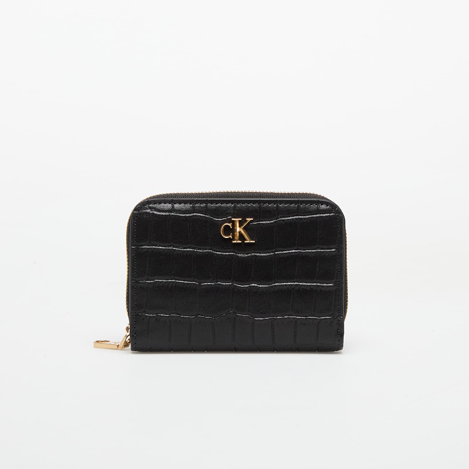 Wallets Calvin Klein Croc Medium Flap Wallet Black