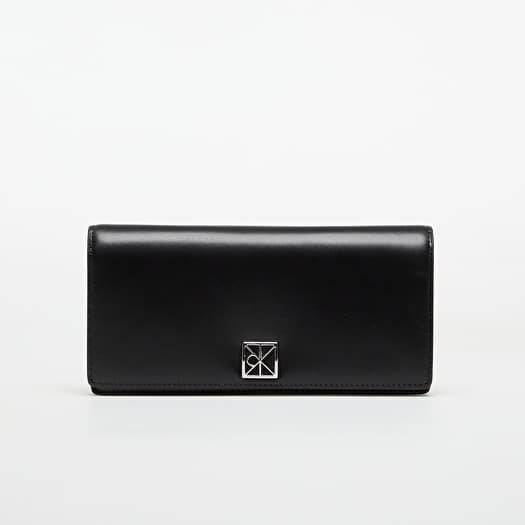 Wallet Calvin Klein Emblem Hw Long Bifold Wallet Black