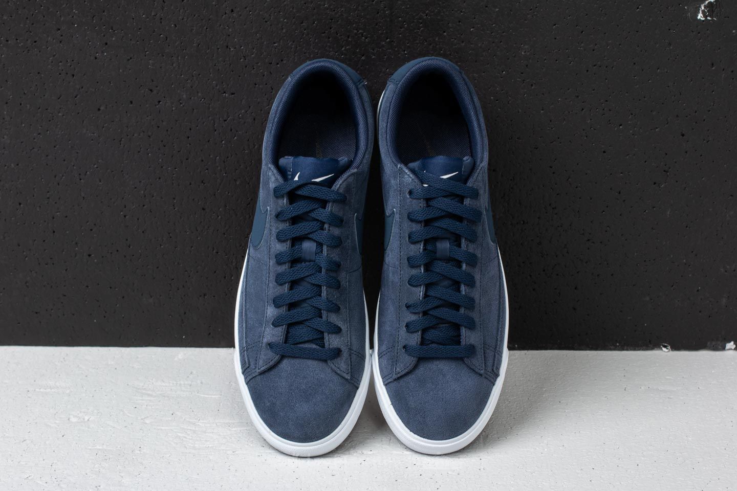 Férfi cipők Nike Blazer Low Suede Obsidian/ Obsidian-Sail
