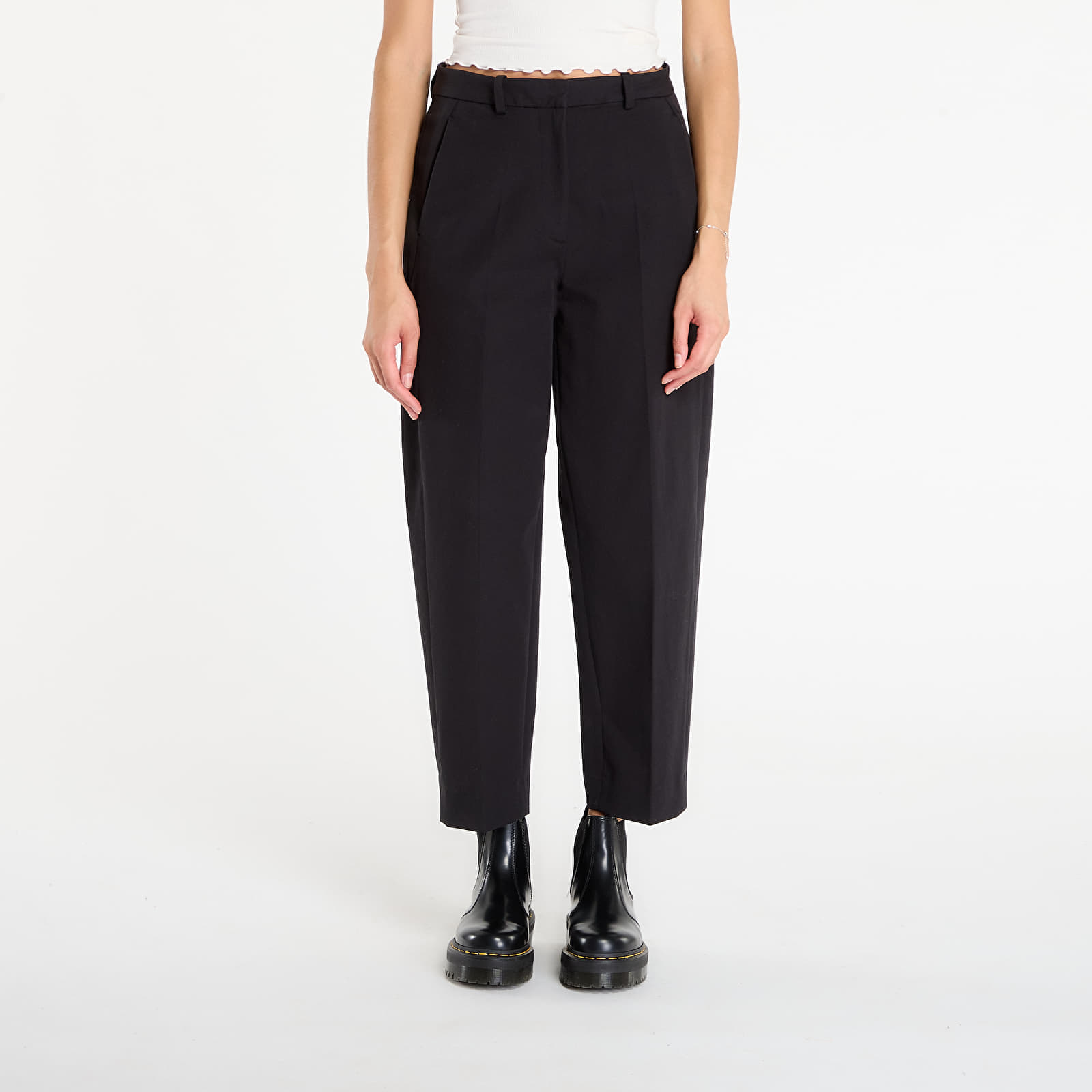 Pantaloni Tommy Hilfiger Barrel Leg Gabardine Trousers Black W34