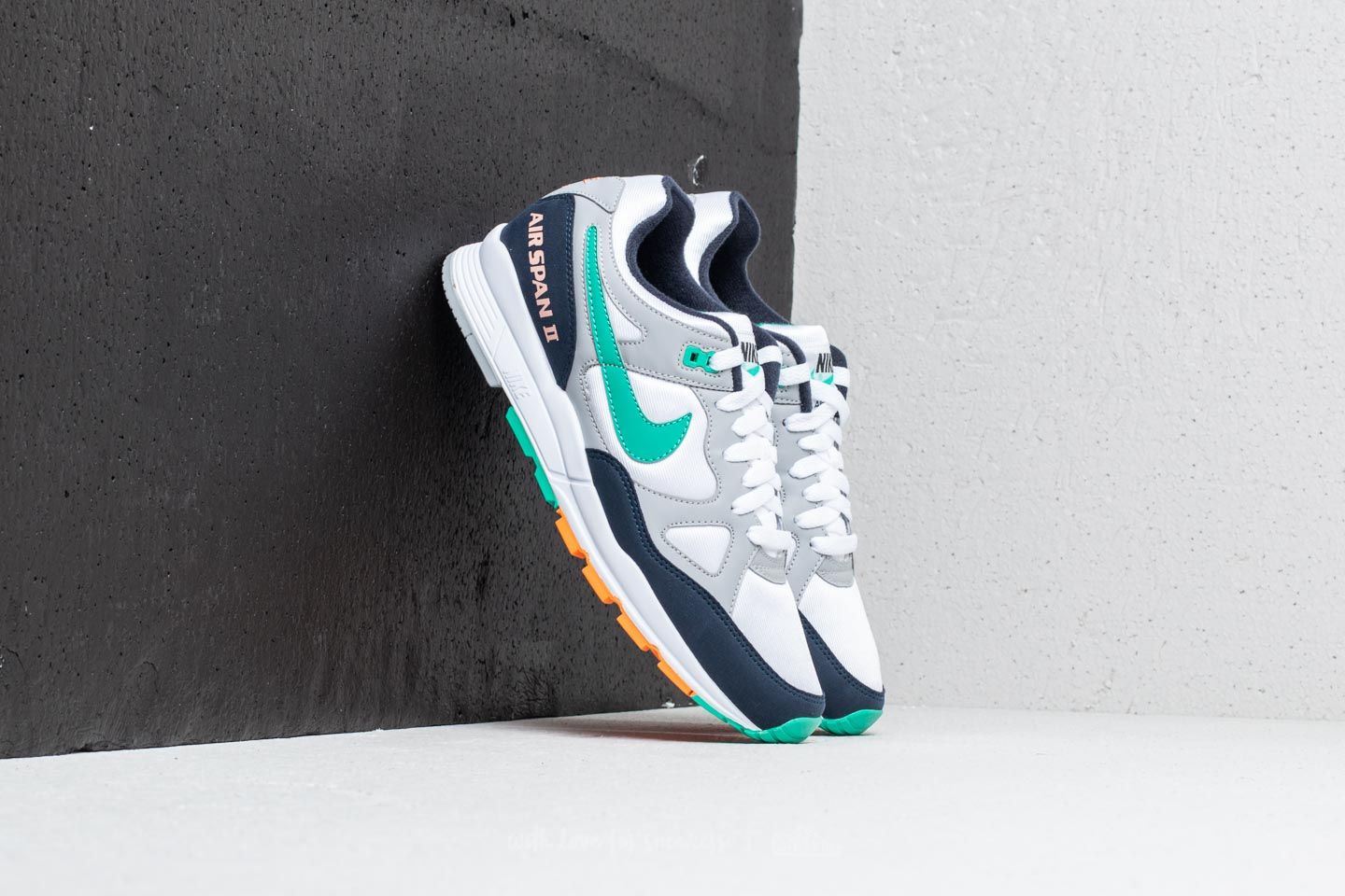 Men s shoes Nike Air Span II Wolf Grey Kinetic Green Footshop