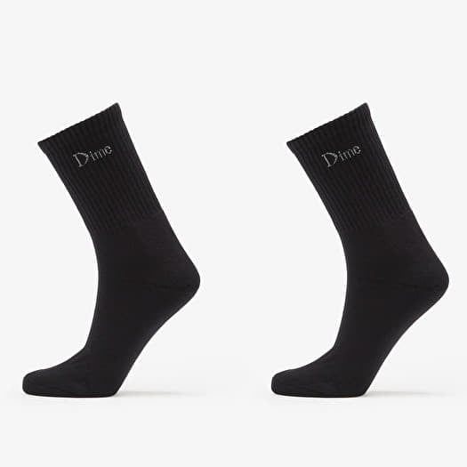 Dime Classic Long Socks 2-Pack Black