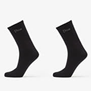 Dime Classic Long Socks 2-Pack Black