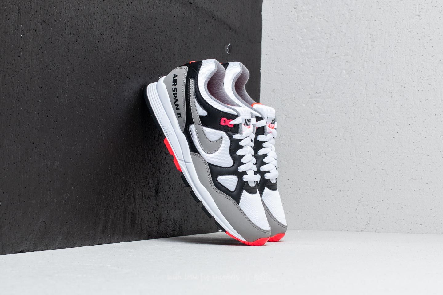 Women s shoes Nike W Air Span II Black Dust Solar Red White Footshop
