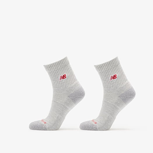 New Balance Active Premium Crew Quarter 2-Pack Athletic Grey