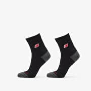 New Balance Active Premium Crew Quarter 2-Pack Black