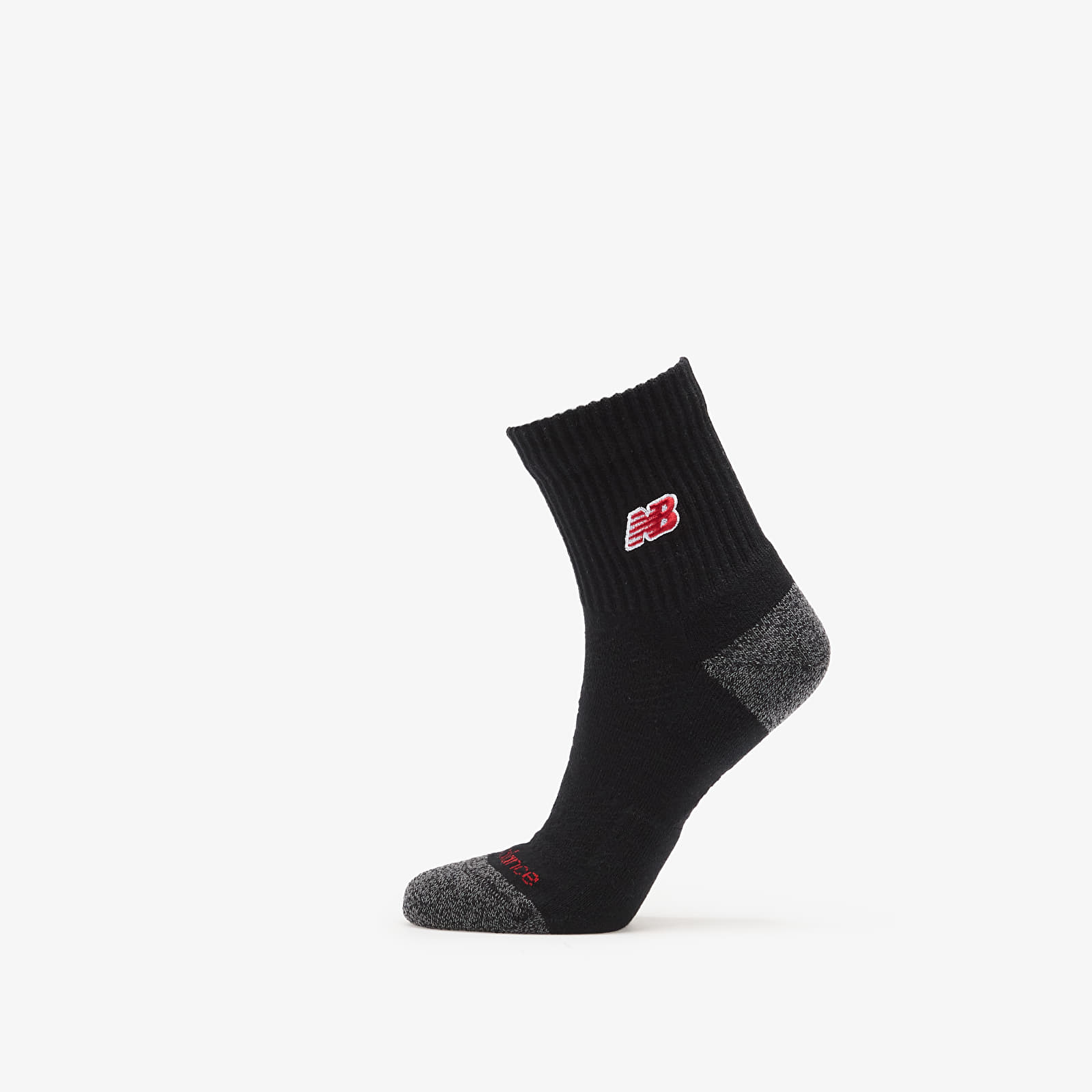 Zoknik New Balance Active Premium Crew Quarter 2-Pack Black