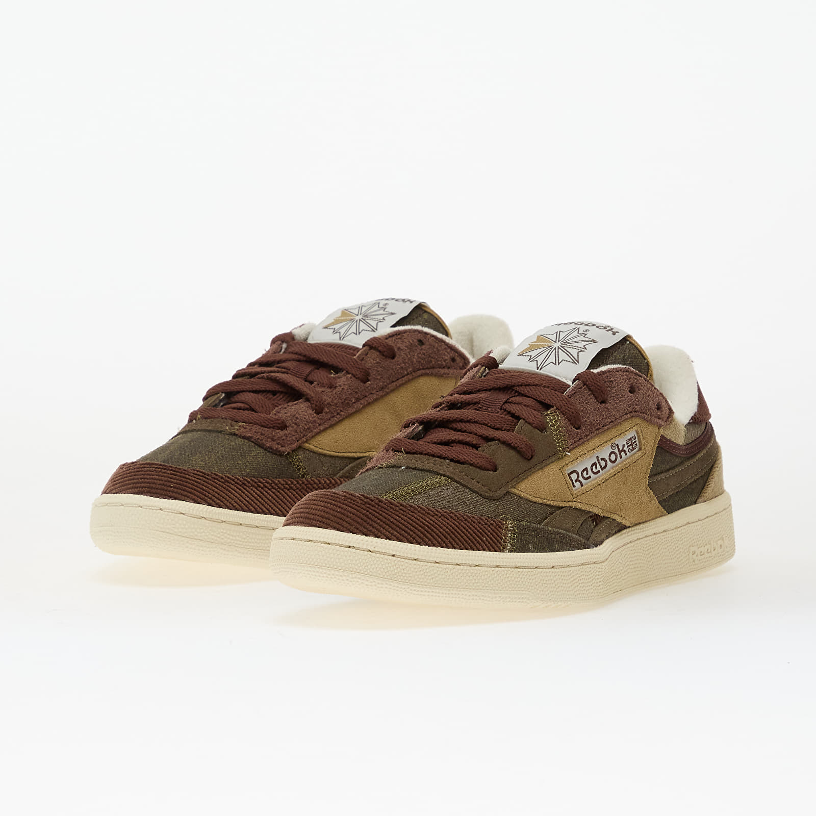 Herren Sneaker und Schuhe Reebok Club C Revenge Vintage Khakibrown/ Chalk/ Trekgrey