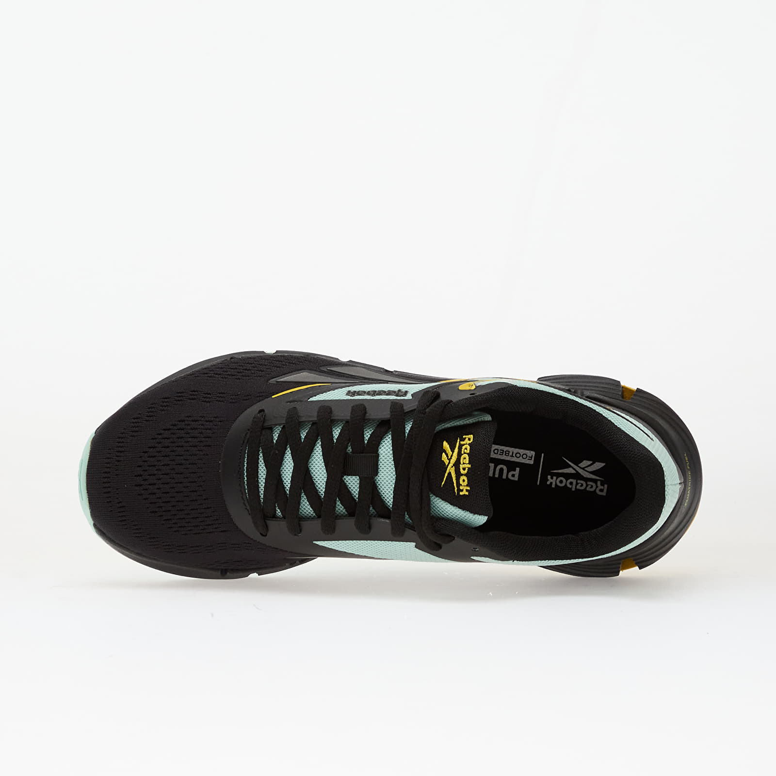 Herren Sneaker und Schuhe Reebok Zig Dynamica 6 Core Black/ Glitch Aqua/ Golden Haze