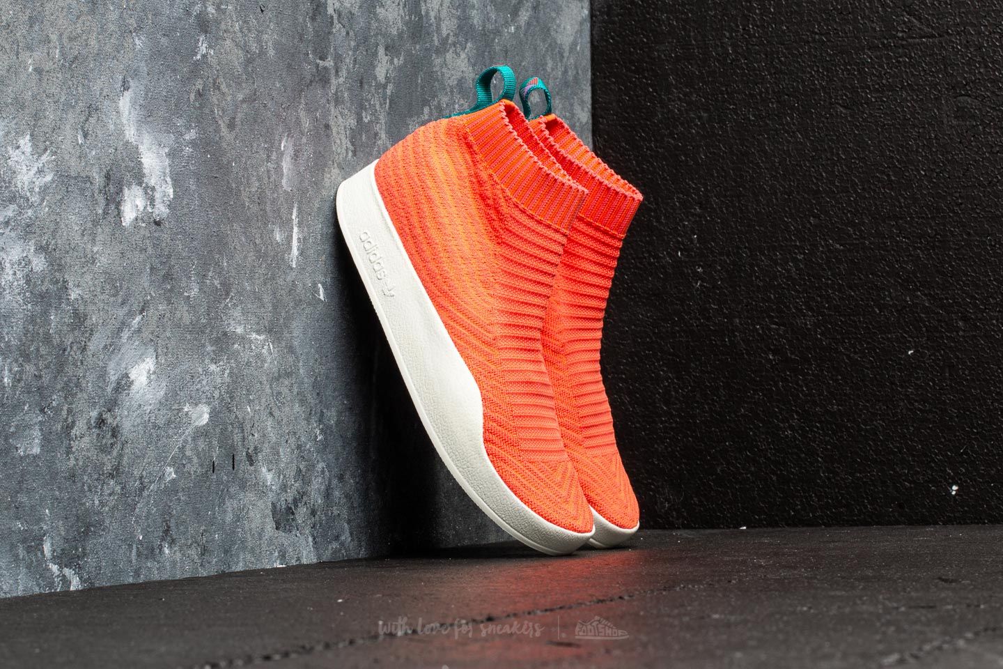 Men's shoes adidas Adilette Primeknit Sock Summer Trace Orange/ Trace Orange/ White Tint