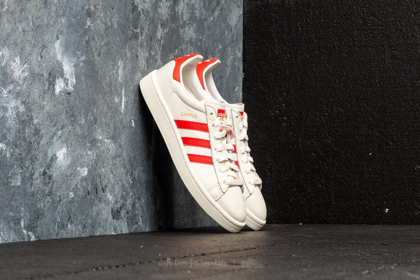 Herren Sneaker und Schuhe adidas Campus CWhite/ Bold Orange/ CWhite