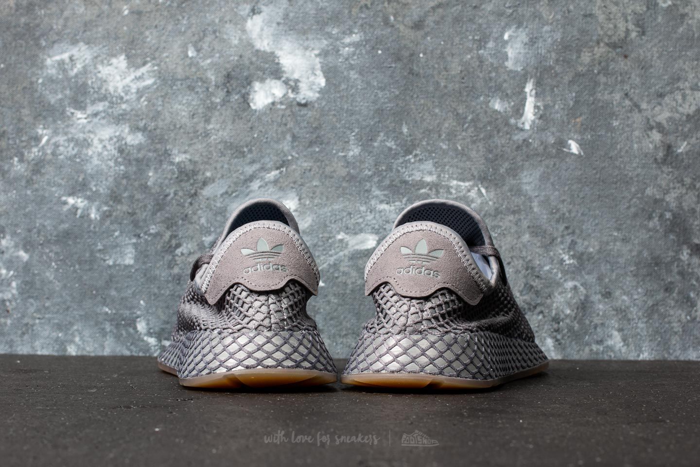 Sneaker und Schuhe für Kinder adidas Deerupt Runner J Grey Three/ Grey Four/ Gum 1