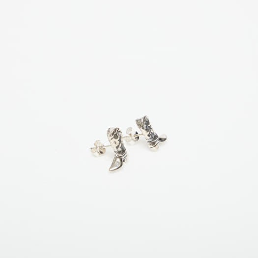 Twojeys Boot Stud Earrings Silver