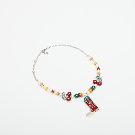 TwoJeys Summer Boot Necklace Silver