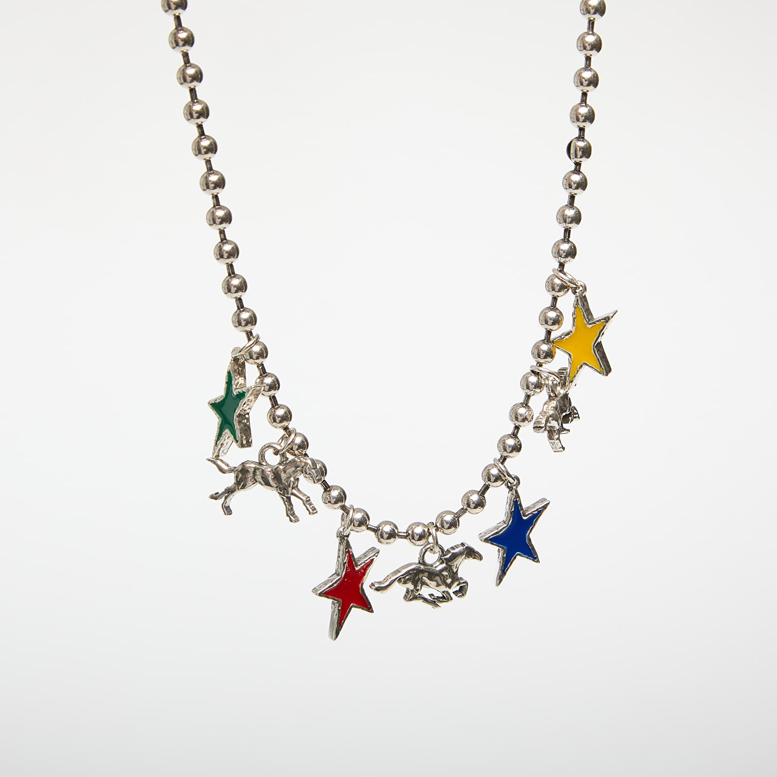 Nakit Twojeys Horse & Stars Ball Chain Silver