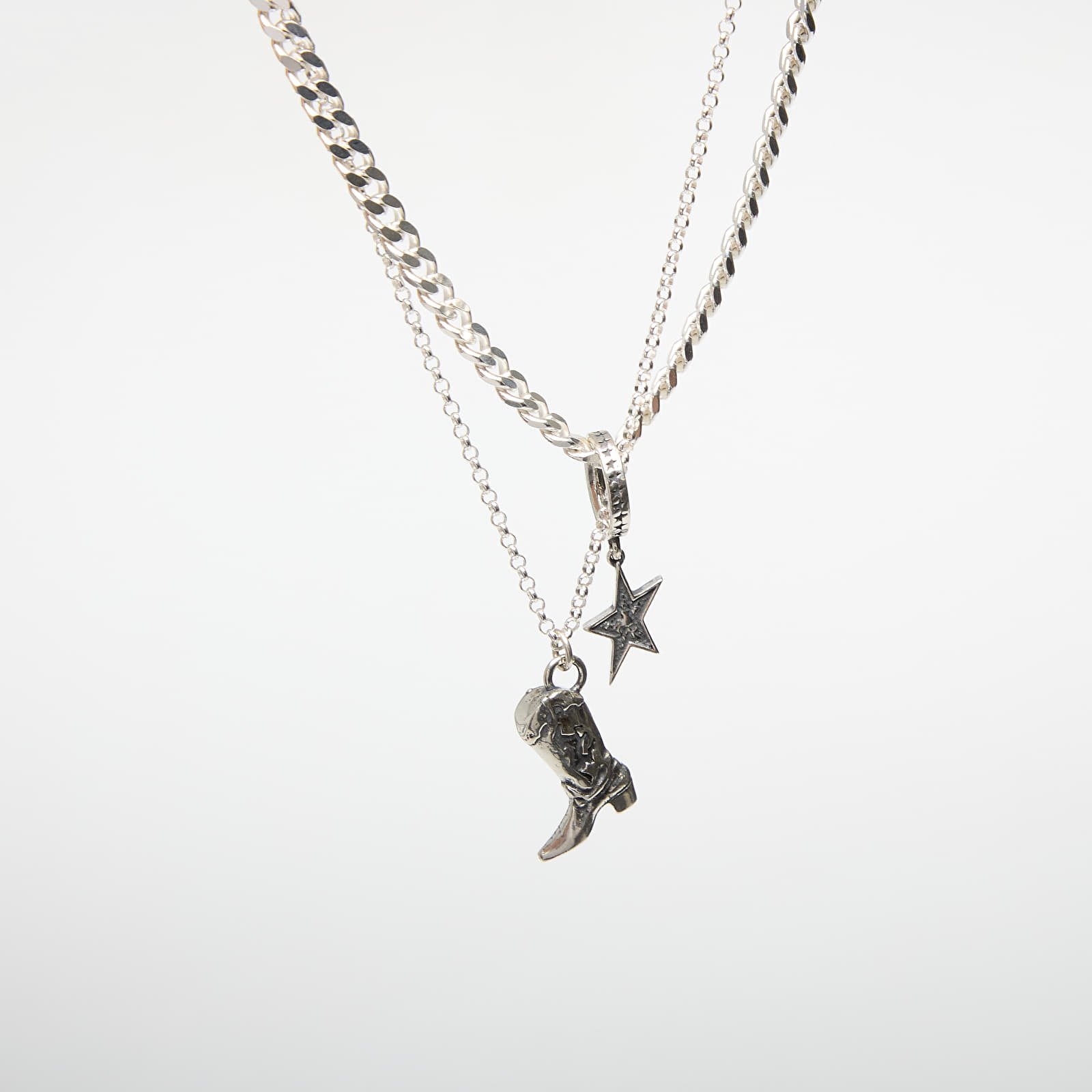 Schmuck Twojeys Boot Double Chain Silver
