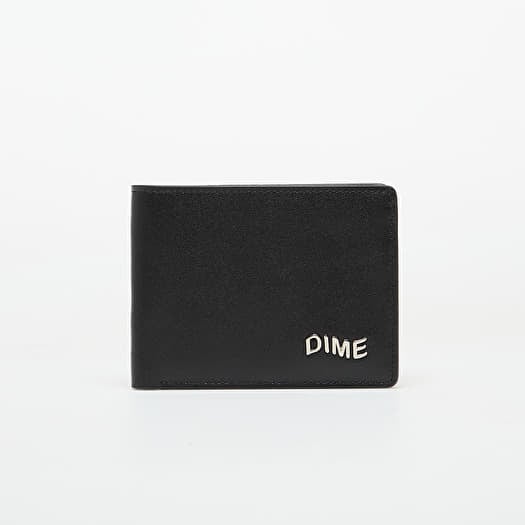 Portmoine Dime Leather Bifold Wallet Black/Cherry