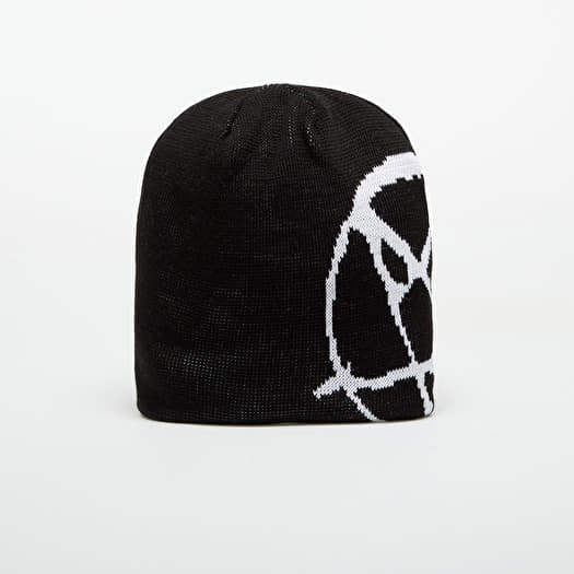 Wasted Paris U Curse Reversible Brow Beanie Black