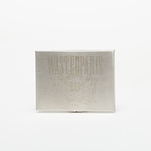 Wasted Paris U Crest Metal Cigarette Case Silver