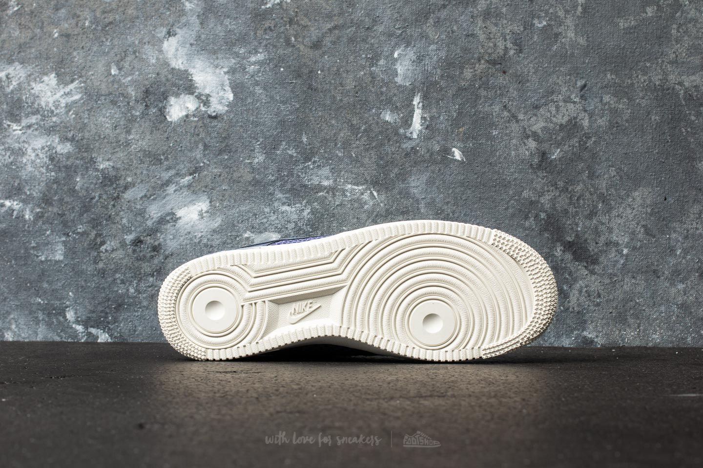 Herresko Nike Air Force 1 Low Blue Recall/ Blue Recall-Sail