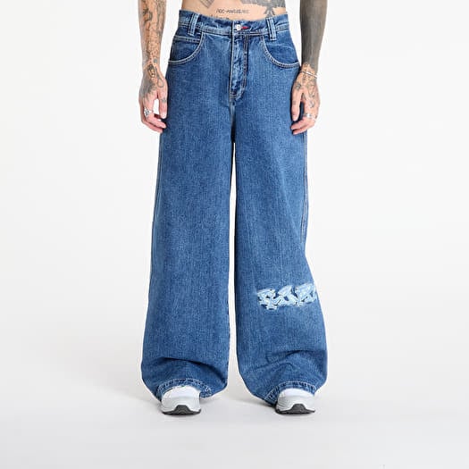 RIPNDIP Ace Ultra Wide Leg Pants Medium Wash