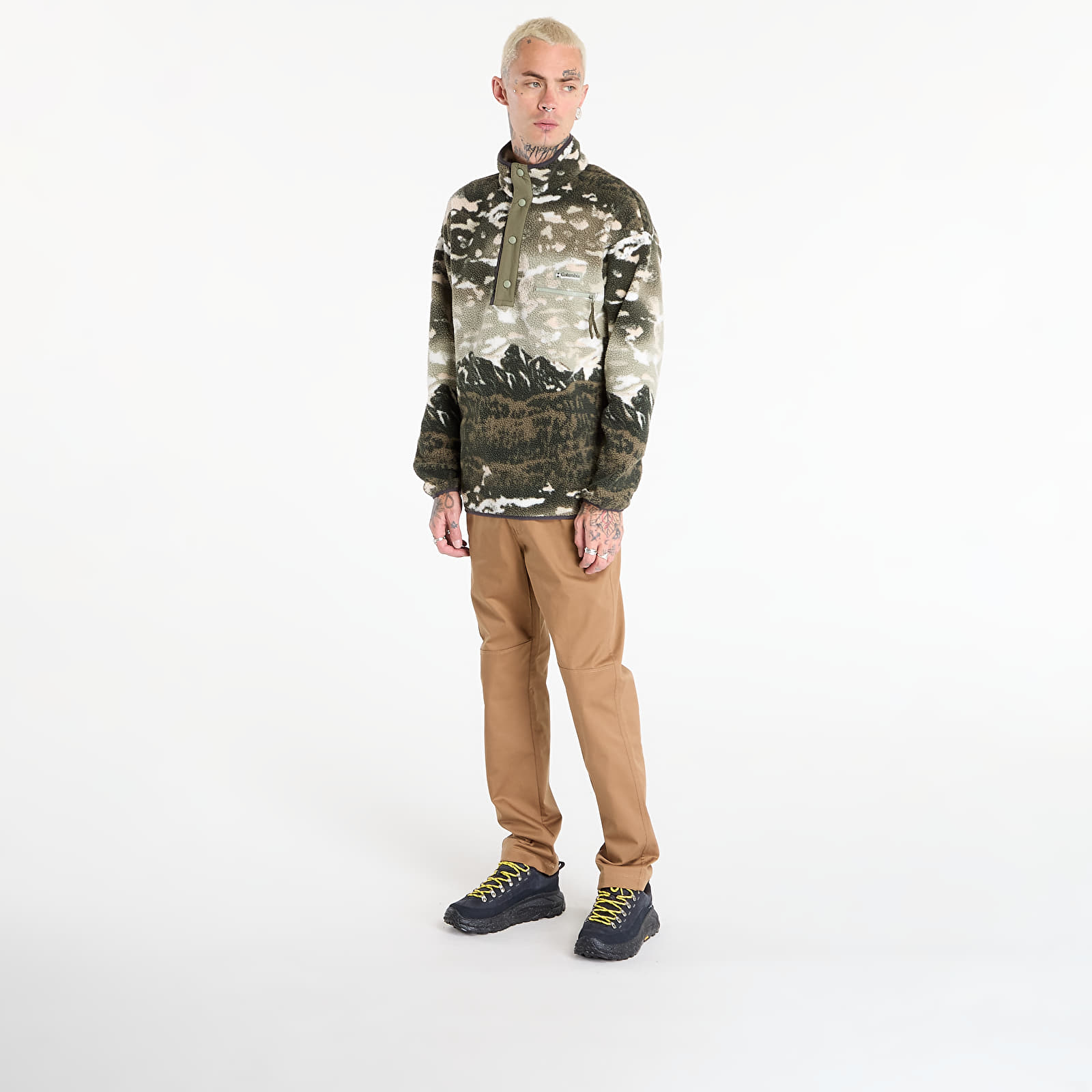 Sweatjacken und Sweatshirts Columbia Helvetia™ II Printed Half Snap Fleece Safari Sisters