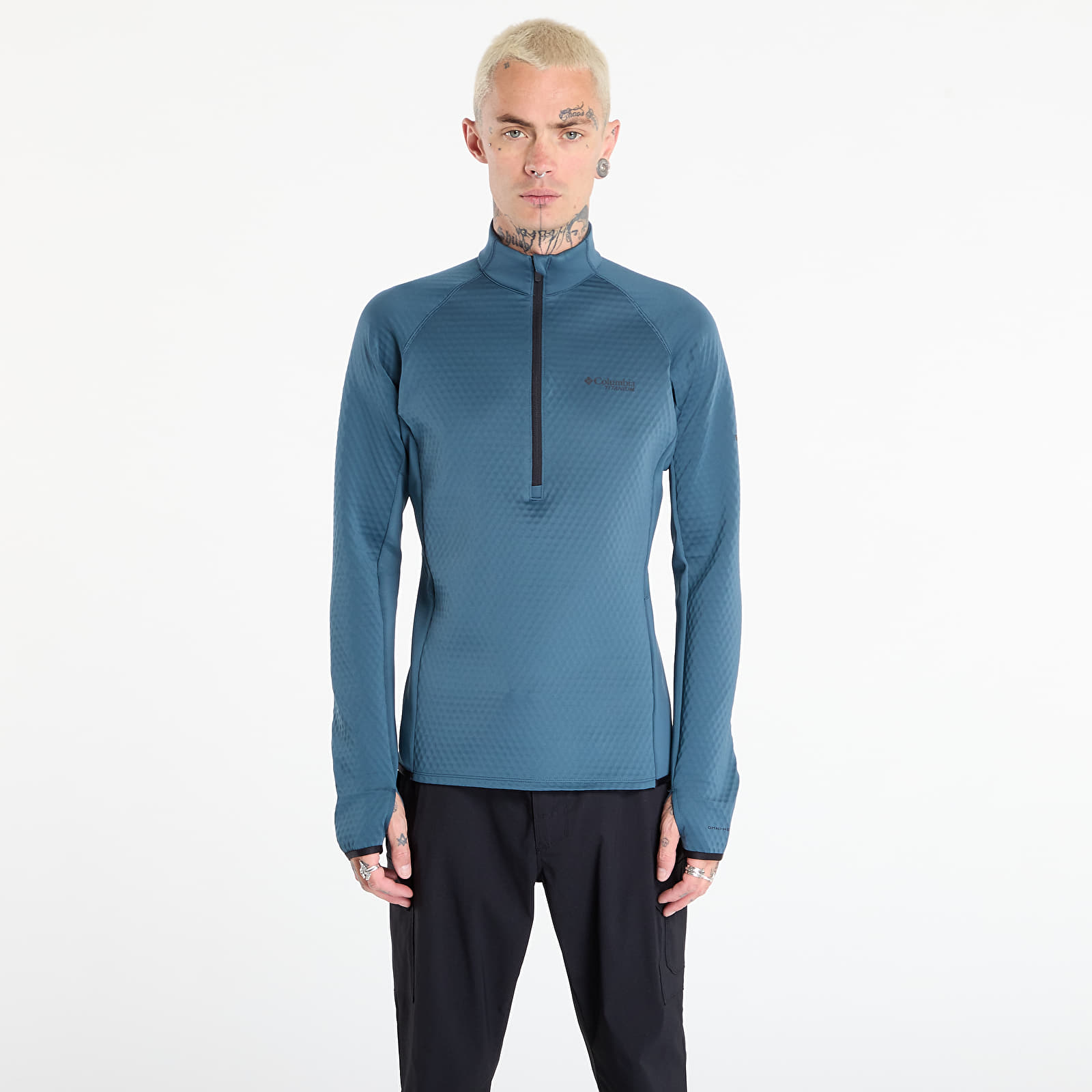 Vīriešu kapuces Columbia Crystal Leaf™ Omni-Heat™ Helix Half Zip Everblue/ Black