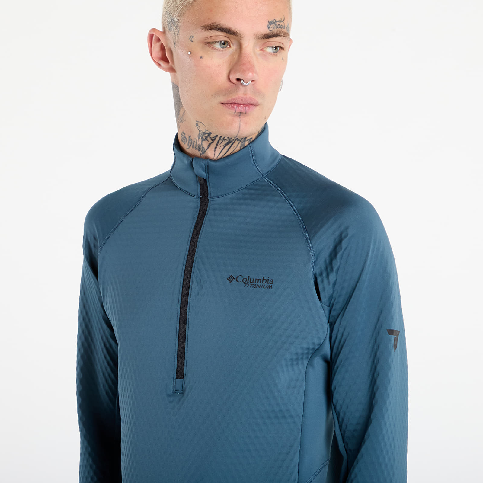 Vīriešu kapuces Columbia Crystal Leaf™ Omni-Heat™ Helix Half Zip Everblue/ Black