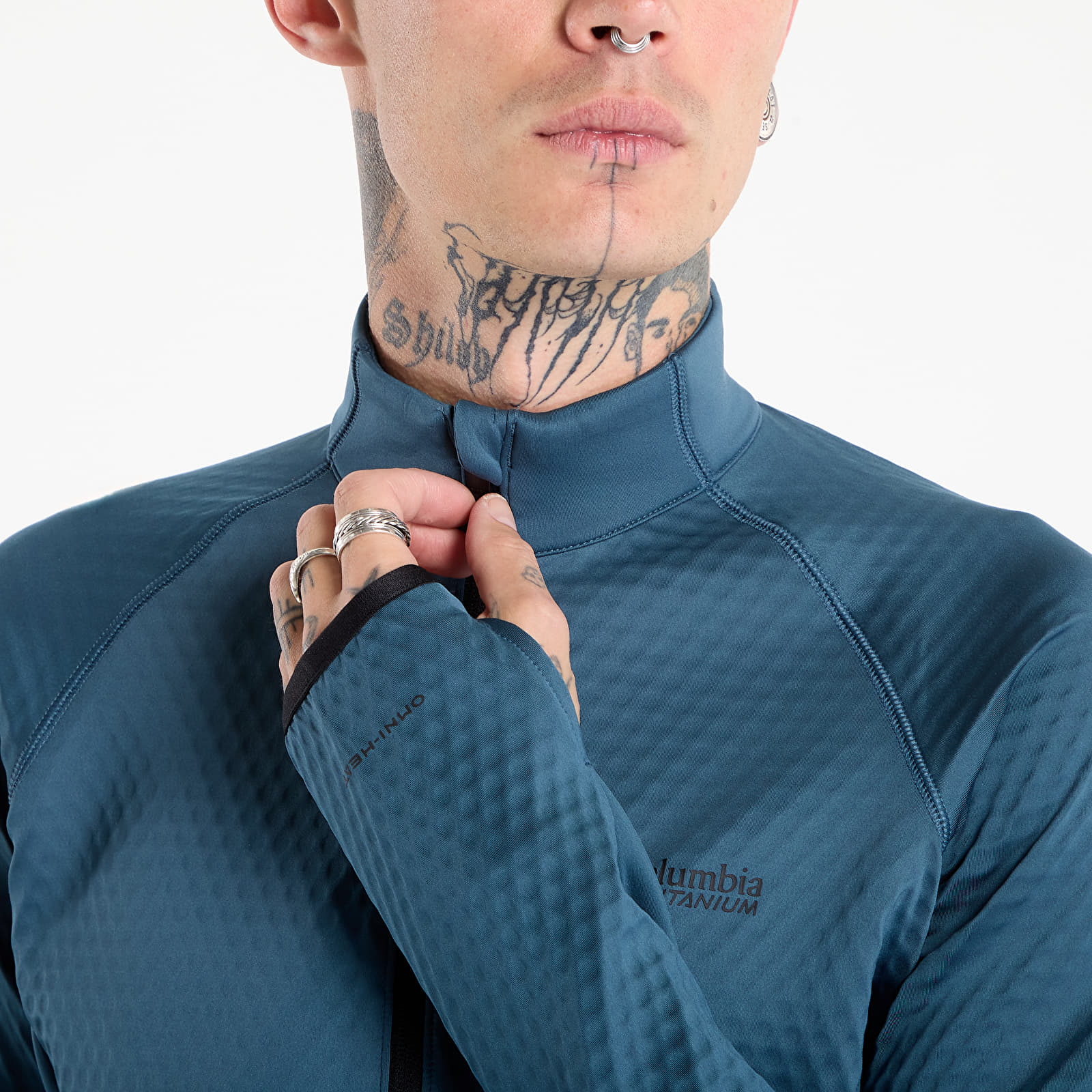 Vīriešu kapuces Columbia Crystal Leaf™ Omni-Heat™ Helix Half Zip Everblue/ Black