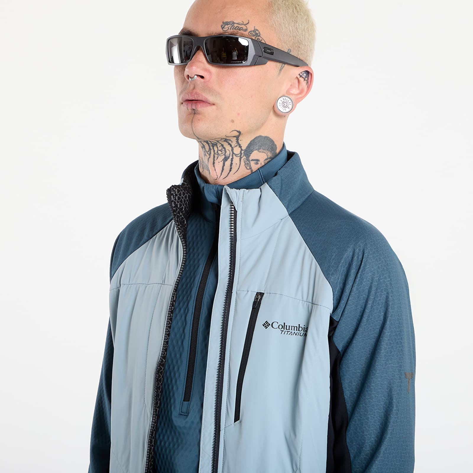 Hoodies für Männer Columbia Arctic Crest™ Hybrid Full Zip Crushed Blue/ Everblue/ Black